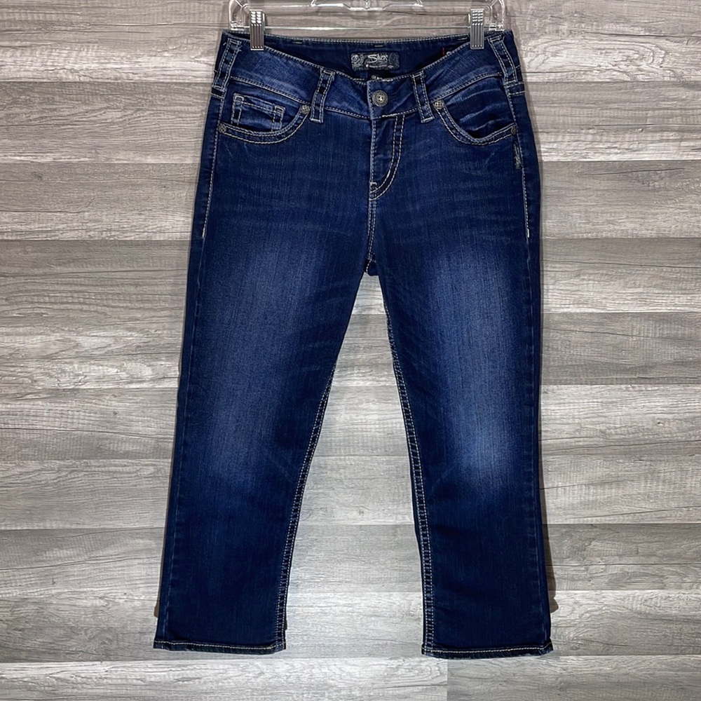 Silver Suki Mid Capri Super Stretch Jeans